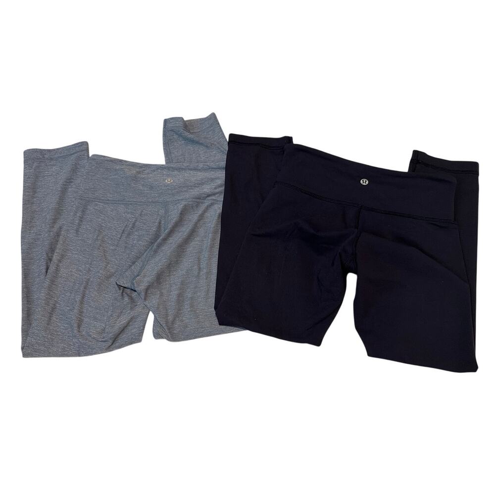 Vintage Lululemon Wunder Under Crop Leggings Bundle - Size 4 (Set of 2)